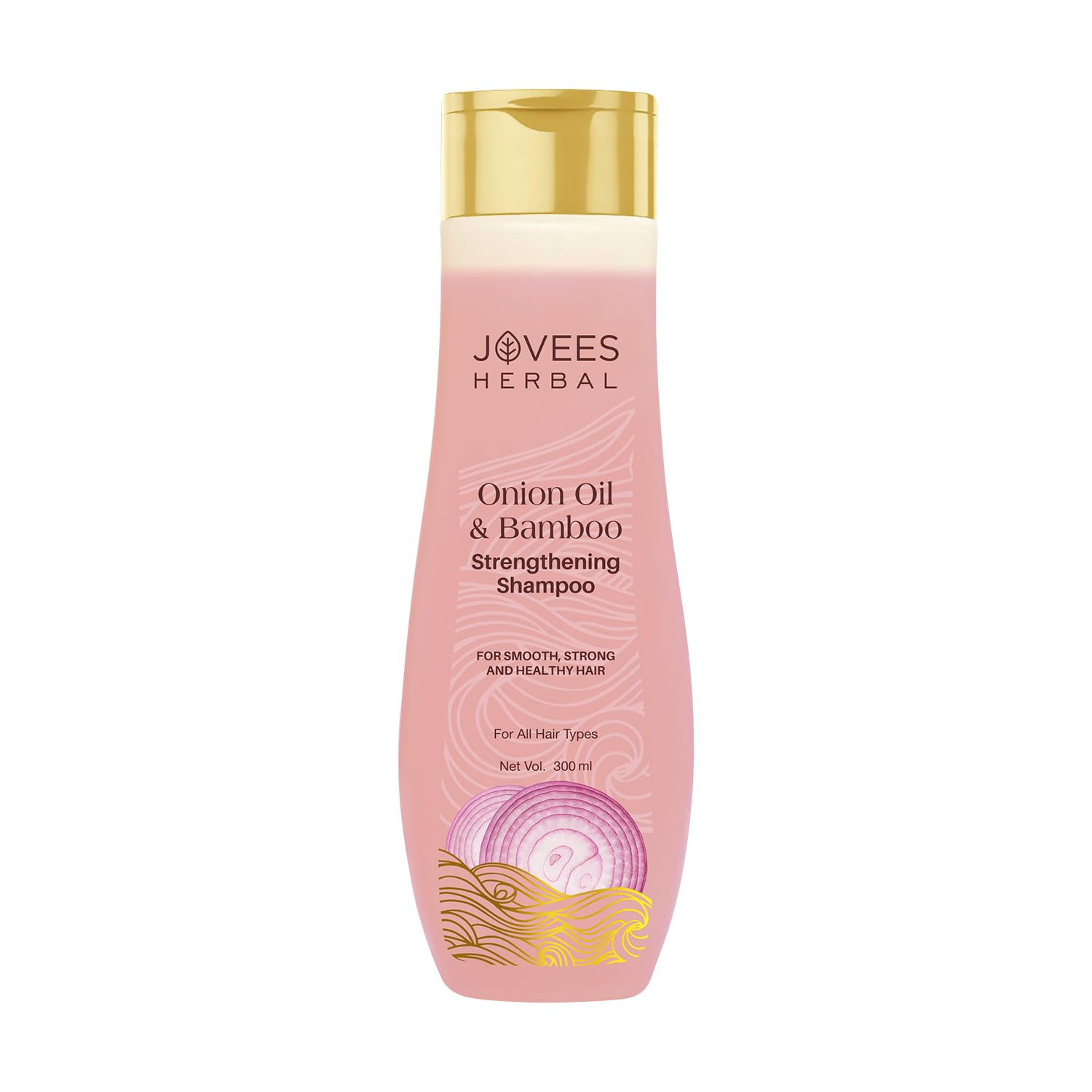 Jovees Herbal Red Onion Oil & Bamboo Strengthening Shampoo | Gives Smooth, Strong And healthy hair | For All Hair Types 300ML