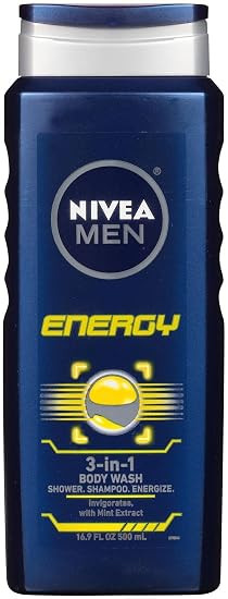 Nivea For Men Energy 3-in-1 Body Wash - 16.90 oz