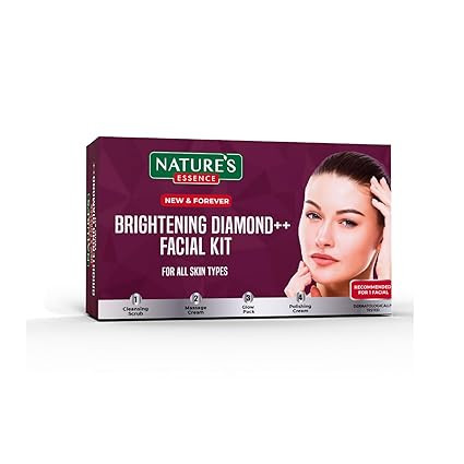 NATURES ESSENCE Brightening Diamond Facial Kit, Single Use Pack, 20Gm