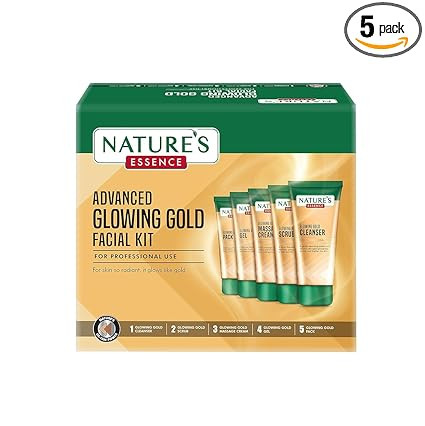 NATURES ESSENCE Glowing Gold Facial Kit, 500g