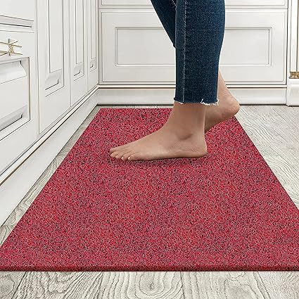 Cushion Noodle Mat for Home Entrance, Rectangular Doormat, Heavy Indoor Outdoor Anti Slip PVC, Absorbent Solid Mats, Bedroom, Kitchen, Office, Bath Mat