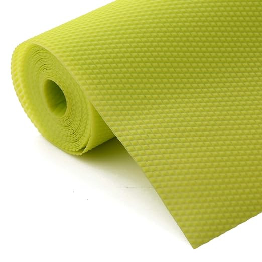 Multipurpose Diamond Textured Super Strong Anti-Slip Mat Liner,Size 45X150 Cm (1.50 Meter Roll, Green) - CTKTC45453