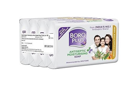 BoroPlus Antiseptice & Moisturising Soap - Neem Eucalyptus Honey (Buy 3 get 1 Free) Pack of 4