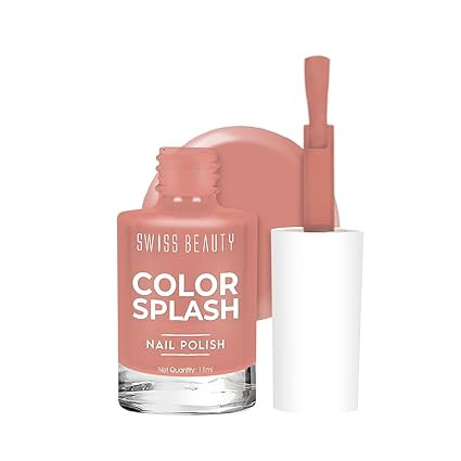 Swiss Beauty Color Splash Nail Polish with Glossy Gel Finish | Non-Chipping, Quick drying, Long-Lasting Nail paint | Shade- 04, 15ml