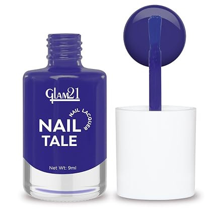 Glam21 Nail Tale Nail Polish | Glossy Gel Finish | Rich Pigmentation | Chip Free | Quick Drying Formula | Long Lasting Nail Polish for Women | 9ml | Shade-47