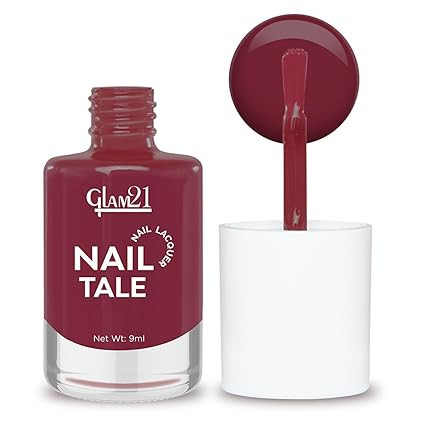 Glam21 Nail Tale Nail Polish | Glossy Gel Finish | Rich Pigmentation | Chip Free | Quick Drying Formula | Long Lasting Nail Polish for Women | 9ml | Shade-30