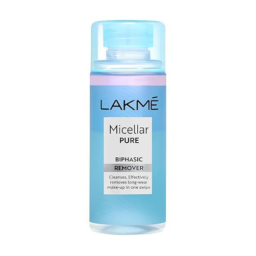 LAKMÉ Biphasic Micellar Face Cleansing Water 100ml | Removes Waterproof Makeup | Oil and Water Formula