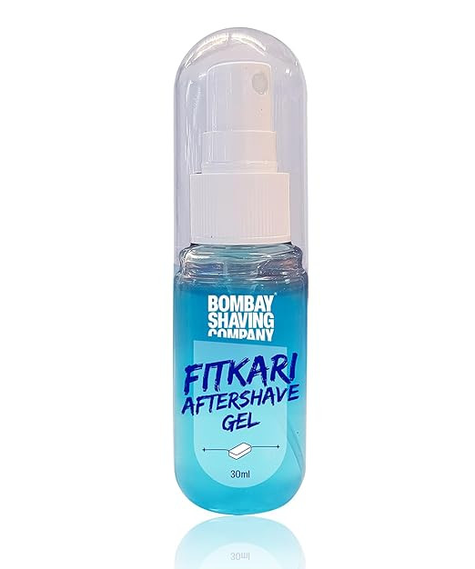 Bombay Shaving Company Fitkari Aftershave Gel (30ml) | Alum and Aloe Vera with Cooling Effect | No Residue | Face & Body Use | Travel Friendly