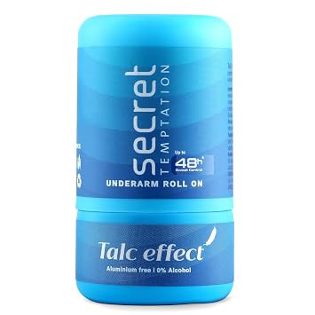 Secret Temptation Talc Aluminium Free Effect Roll-On Deo Stick for Women, Antiperspirant Roll On|Dedorant Roll On, 50ml