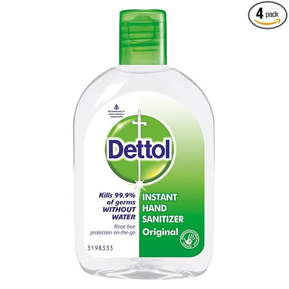 Dettol Original Germ Protection Alcohol based Hand Sanitizer, 110ml, Pack of 4
