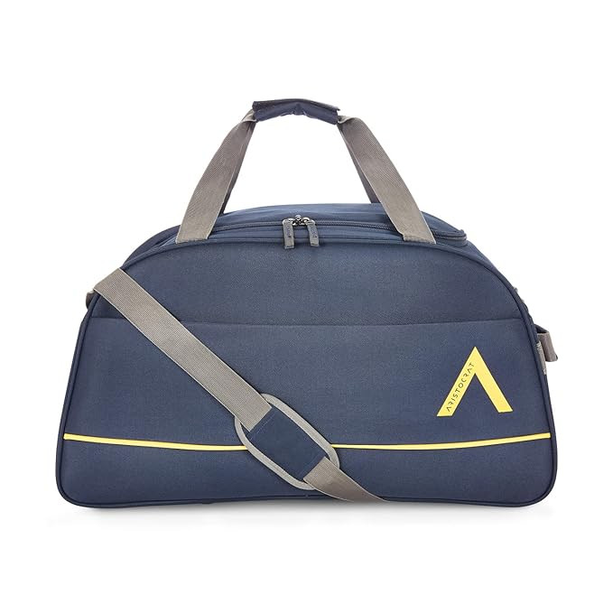 Aristocrat Cadet 62Cm Polyester Carry On Luggage Navy Blue Duffle, 30 Cm