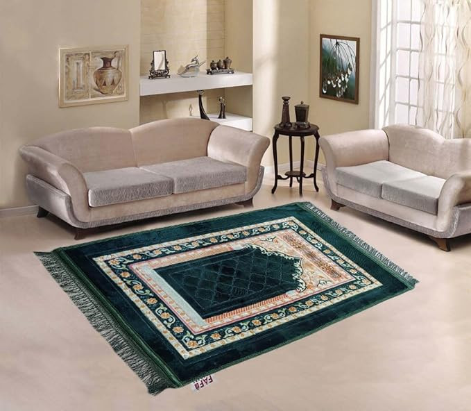 Modern Premium Prayer Mat Musalla Soft Velvet Mat for Salah Musallah and Namaz
