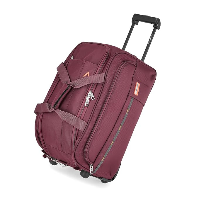 Aristocrat Polyester Solid Pattern Cello Inline_Skate_Wheel 8 Wheel Suitcase Dft (H) 55 Maroon (Maroon, Small), 30.5 Centimeters