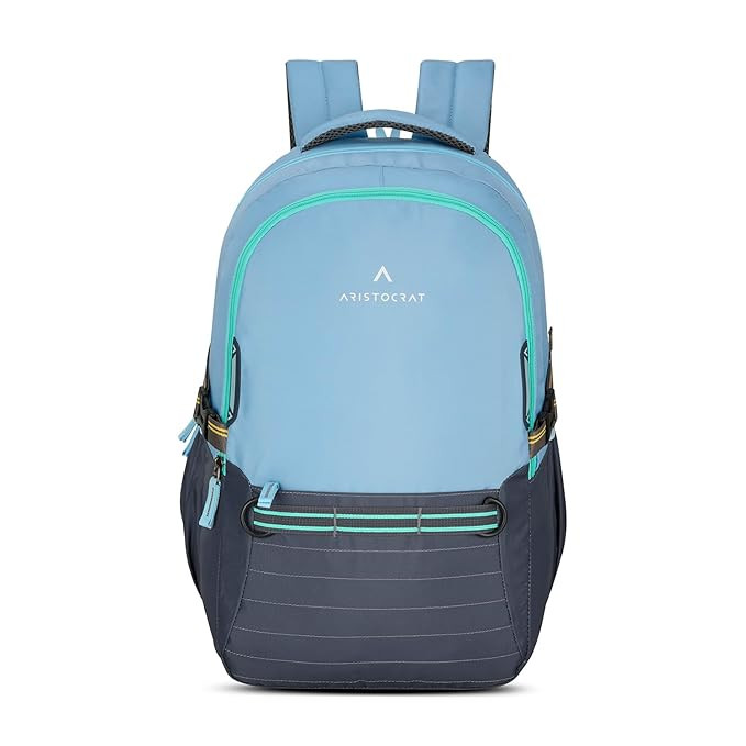 Aristocrat Chip 15.6" Compatible Laptop Backpack 32L | 2 Compartments with Quick-Access Front Pocket | Tablet Sleeve, Rain Cover & Bottle Holders | Office & Casual Backpack for Men & Women