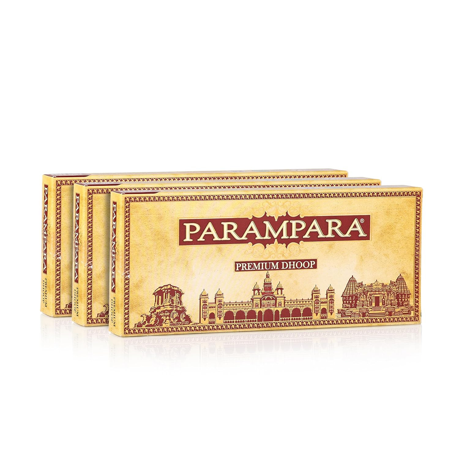 Cycle Pure Parampara Premium Dhoop for Puja, Pack of 3 | Long Lasting Natural & Guggul Fragrance | Wet Dhoop Batti for Havans, Festivals & Other Rituals | Made with Pure Ghee