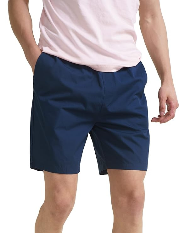 Cotton Lounge Elasticated Waistband, Bermuda Pants, Relaxed Fit, Home Shorts for Men