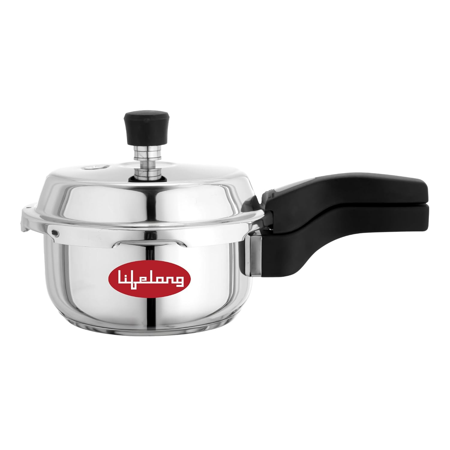 Lifelong 1.5L Triply Stainless Steel Pressure Cooker for Kitchen | 2.5mm Thickness | Gas & Induction Compatible | Fast & Even Heating | Spillage Control Lid | Easy to Clean Wide Base | BIS Certified