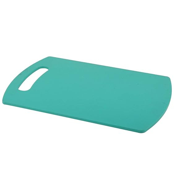 Plastic Cutting/Chopping Board for Kitchen, Heavy-Duty & Durable Kitchen Board for Vegetable and Meat Chopping, Anti-Slip Grip, Easy to Clean (Turquoise)