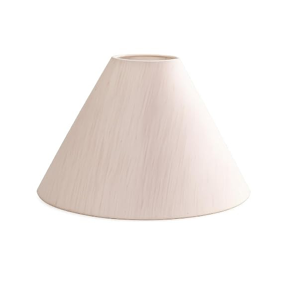 Table Lamp Shade - Round 10-Inch Lamp Shade for Table Lamps, Single Pack of One Elegant Fiber Shade, Perfect for Rustic and Modern Home Décor (Khadi)