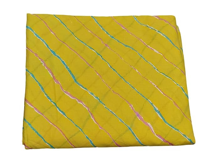 2.5 Metre,Fancy Women's Cotton Dress Material,Pure Cotton Printed Unstitched Fabric Material for Kurta | Blouse | Palazzos | Material Piece for Women (Yellow)