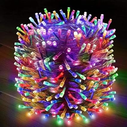 String Ladi Lights – 60 Ft Multi-Color Decorative LED String Light | 8 Modes | Fairy Lights for Diwali, Home, Garden, Wedding, Christmas, Party & Festival Decoration