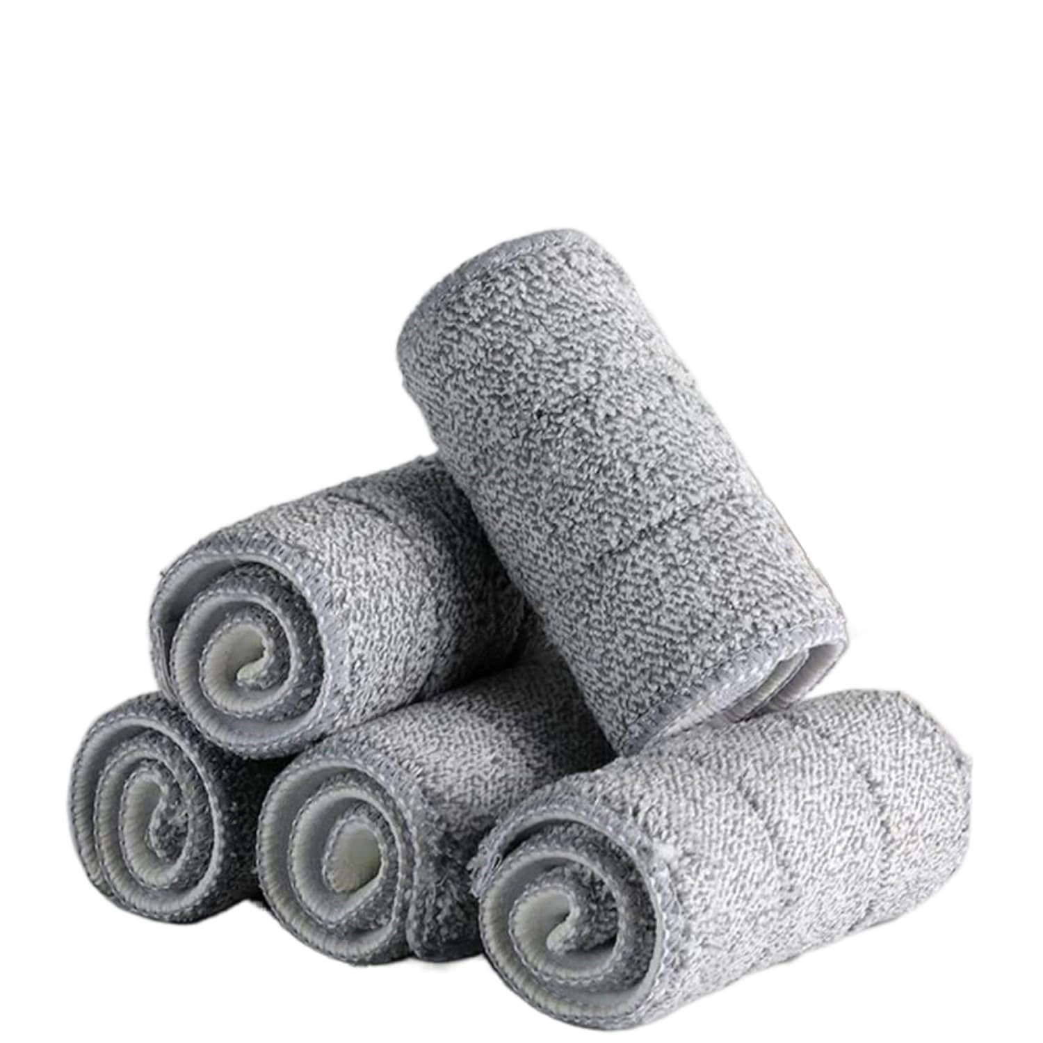 Large Mop Cloth for Large Bucket Mop Microfiber Cloth for Kitchen, Cleaning Cloth, dusting Cloth, mop Refills for Floor Cleaning, Home, Offices, Restaurants (38 x 12 CM Set of 3)