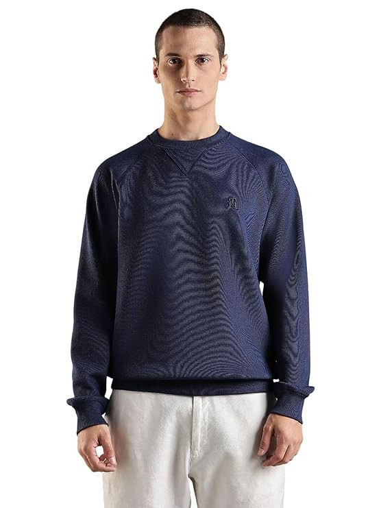 Solid Regular Fit Cotton Sweatshirt