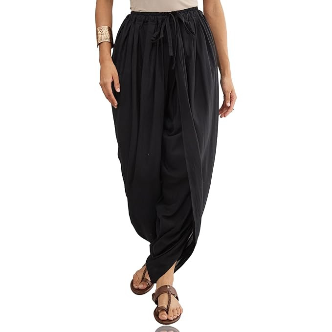 Organic Cotton Women Undyed Dhoti Pant | Elastic Waist Traditional Style Bottom Wear | Regular Fit Comfortable Casual & Ethnic Wear for Women (S–XL)