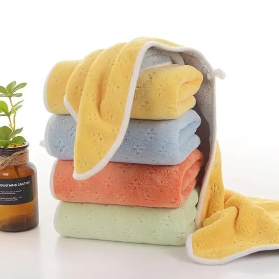Microfiber Hand Towel 40x60 cm 400 GSM Set of 5 | Ultra Soft Highly Absorbent Quick Dry Towel for Bathroom, Gym, & Workout Towels