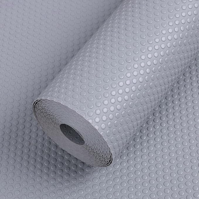 Anti Slip Mat/Sheet for Fridge, Kitchen, Drawer, Shelf Liner (Light Grey, 45 cm X 1.5 m)