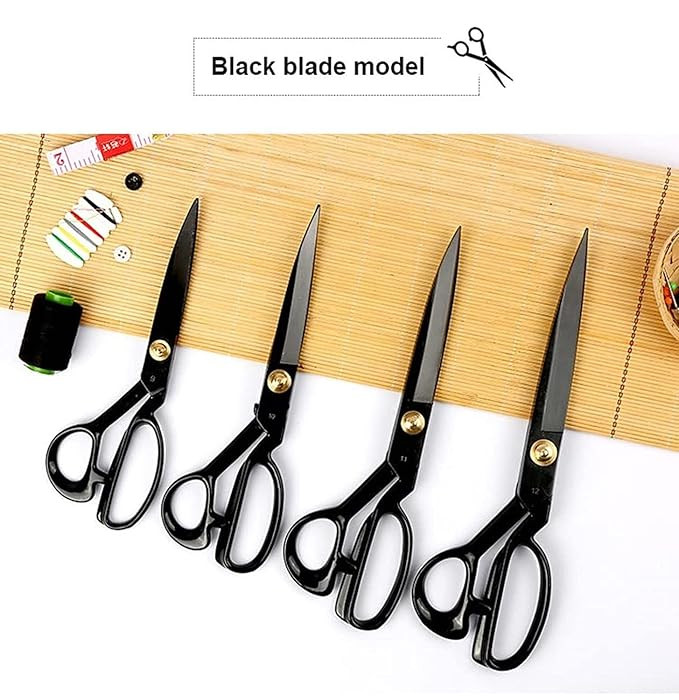scissors for cloth cutting, Inch Measuring Tape, Thread Cutter - Fabric Tailor Scissors - Sewing Kit box, Tailoring Kit accessories - multipurpose scissor for Office - Pack of 1 set