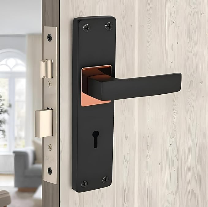 Elevate furniture with 160mm rose gold cabinet handles. Pack of 2 stainless steel & aluminium pull-push handles for wardrobe, cupboard & office doors. Modern home & office hardware with screws.