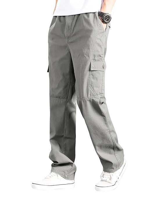 Cargo for Men || Cotton Cargo Pant || Drawstring Waist Pant (Also Available in Plus Sizes) (117-120)