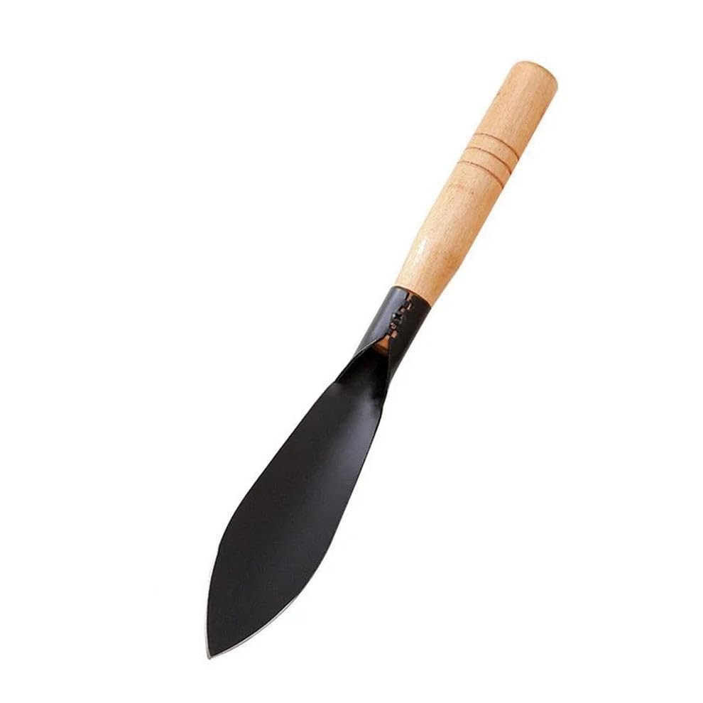 Metal Trowel with Wooden Handle for Digging, Planting, Weeding & Soil Mixing, Lightweight Gardening Tool for Pots, Flower Bed & Garden Use, Handheld Planting Tool