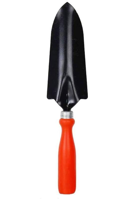Durable Rust-Free Metal Blade with Ergonomic Red Handle, Hand Shovel for Planting, Digging & Home Gardening (1 Pcs)