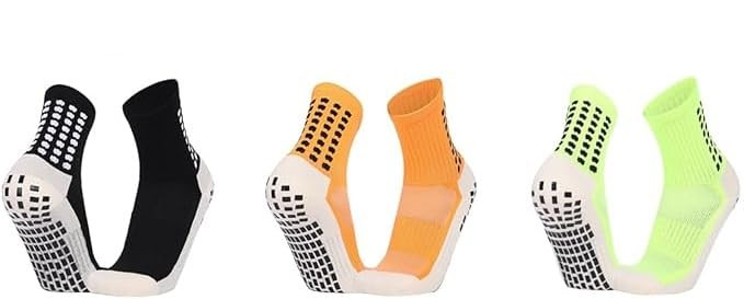 TA Non Slip Sports Socks Anti Slip Soccer Socks with Grips for Men Youth Football, Basketball, Fitness_Free Size