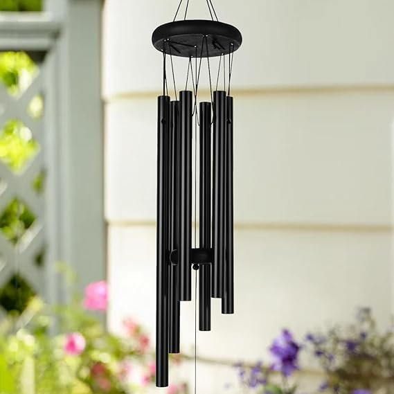 TA Positive Energy Aluminium Wind Chimes for Home, Balcony, Outdoor, Garden Decoration | Windchimes Bells for Vastu, Serene Music Sound & Positive Vibes | Deep Tone Windchime for Gift
