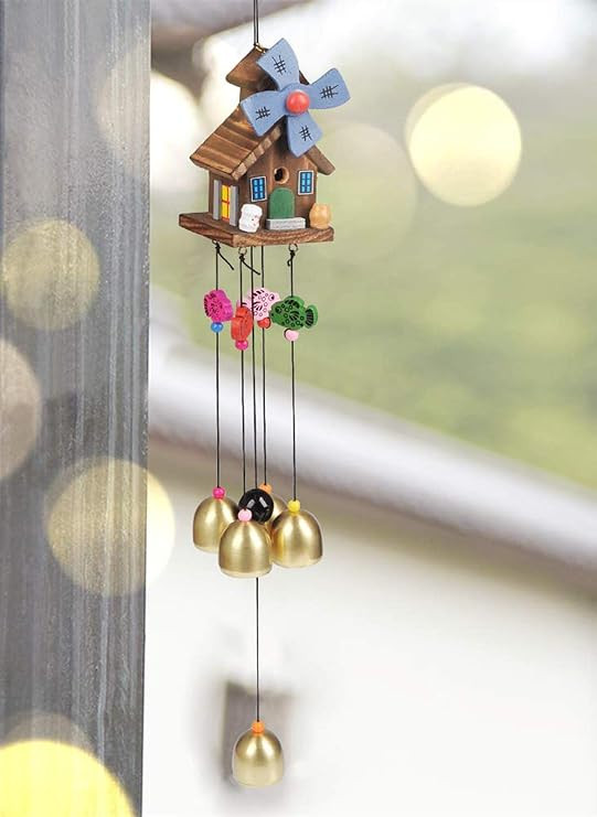 TA Wood Coper Wind Chime for Home Bedroom Balcony garden Etc.. for (Decorate Item)