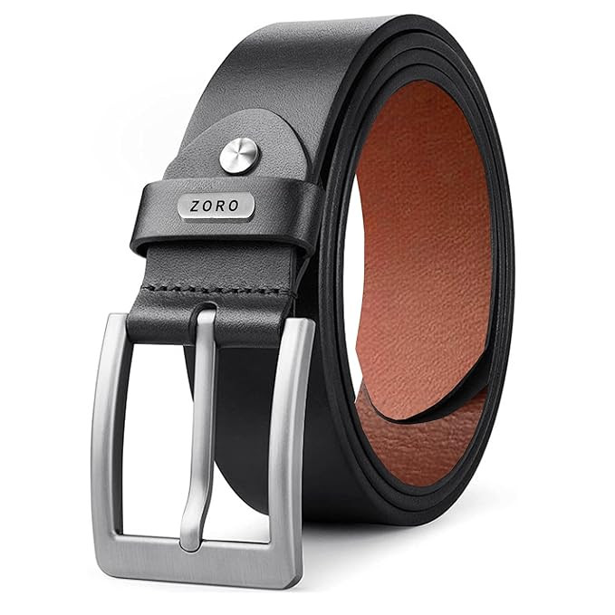 TA Men's Genuine Leather Belt for Men | Black,Brown,Tan