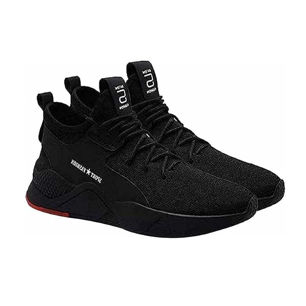 TA Generic Men's Sports Walking Gym Shoes, Black, Size 9 UK