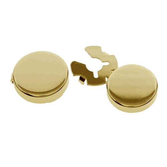 TA Round Men Cufflinks Cuff Button Covers Business Suit 2 Pieces Men Gift Gold Jewelry & Watches | Mens Jewelry | Cufflinks