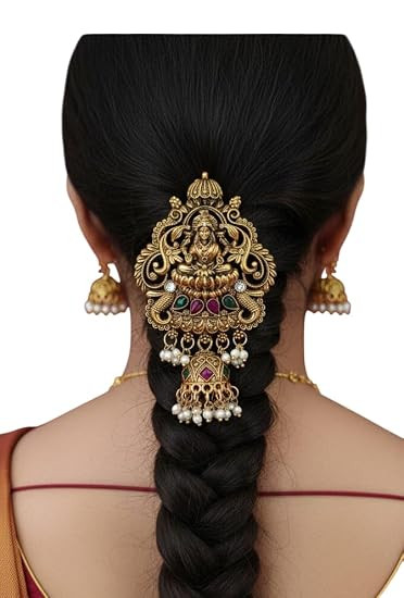 TA Hair Choti South Indian Traditional Hairpins Bridal Hair Accessories Pack of 1 for Girls women | Choti