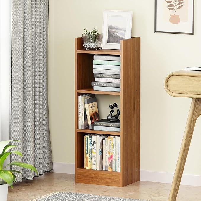 TA 3 Layer Engineered Wood Multipurpose Rack Bookshelf Storage Organizer Stand (MR-010/Oak Brown/80x33x22cm) | Storage Organizer