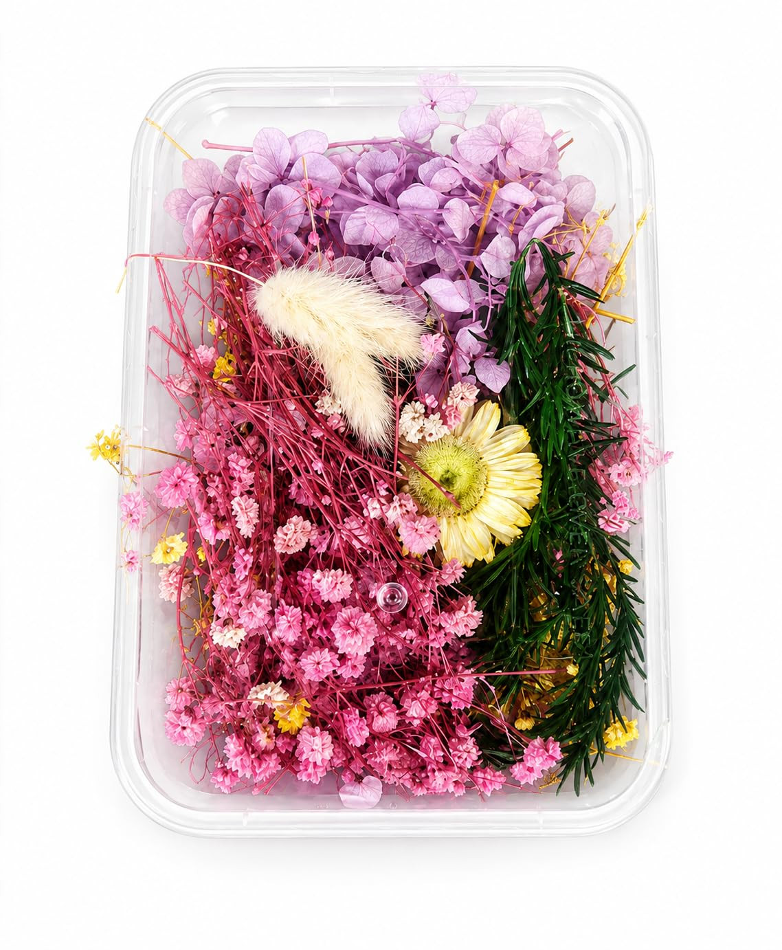 TA Natural Real Dried Flowers for Art Craft Mixed Soap, Candle, Scrapbook, DIY, Resin Tray Jewellery, Pendant- (Pink)