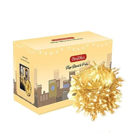 TA 35 Feet Long LED Power Pixel Serial String Light, 360 Degree Light in Bulb | Copper Led Pixel String Light for Home Decoration,Diwali,Christmas(Warm White) Pack of 1