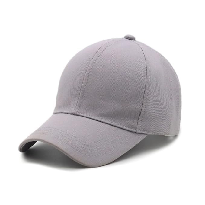TA Baseball Cotton Plain Adjustable Cap for Men & Women | Lightweight Sports & Casual Outdoor Hat with Strap (Free Size)