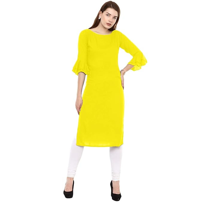 TA  Women's Rayon Straight Kurti