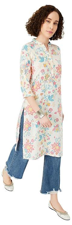 TA Women's Cotton Regular Fit Casual Kurta