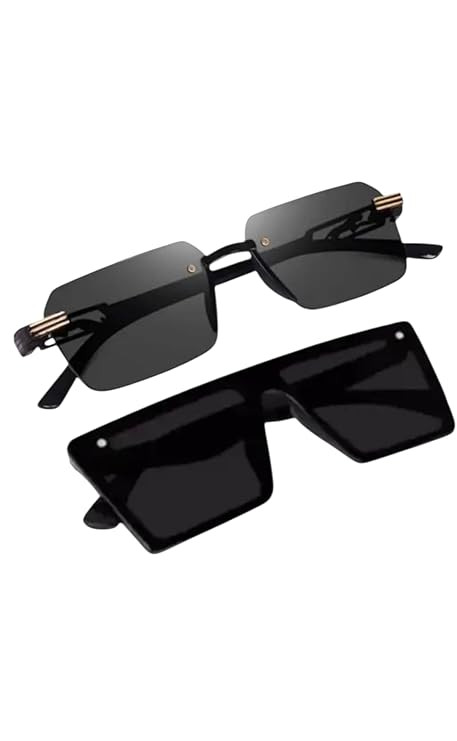 TA Pack Of 2 Psc Square Frame sunglasses For Men And Woman