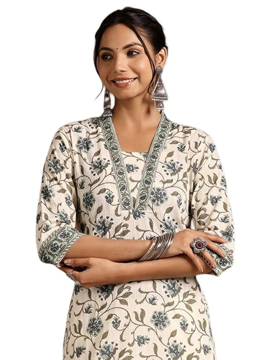 TA New Cotton Leaf Printed Casual Straight Kurta for Women | Women Formal Kurti
